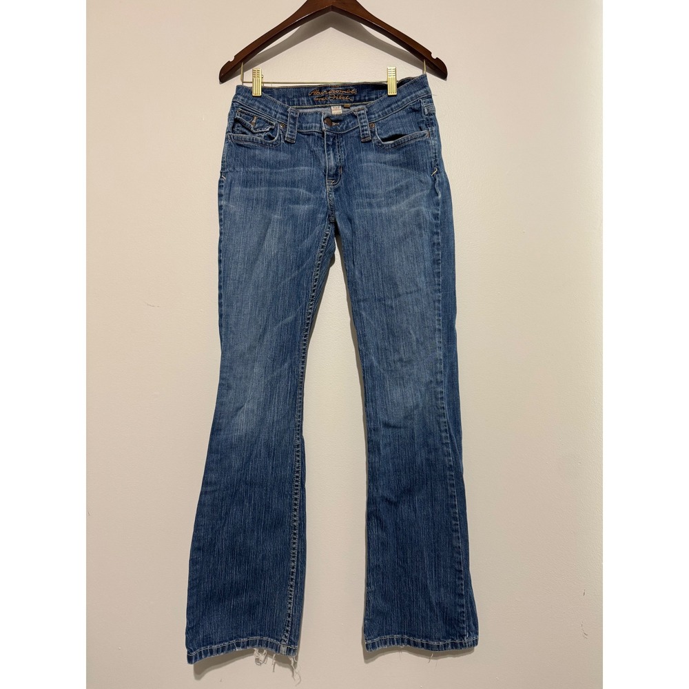 Abercrombie & Fitch Womens 6R Bootcut Jeans Medium Wash Stretch Blue Denim Y2K